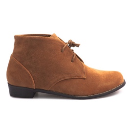 Snørestøvler A-27 Camel brun