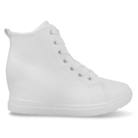 Moderigtige simple sneakers GFA97 Hvid