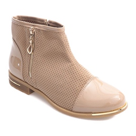 Openwork Elegante støvler B8107 Beige