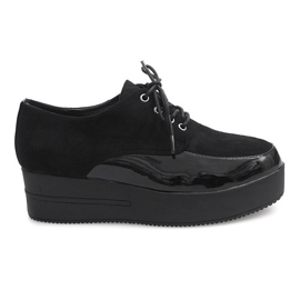 Creepers Støvler På MJ1358 Sort Platform