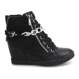 Støvler Sneakers On Wedge 8089 Sort