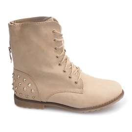 Rigt dekorerede støvler 1511-2 Beige