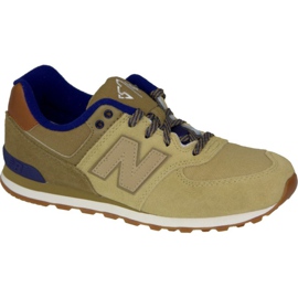 New Balance W KL574NMG sko beige