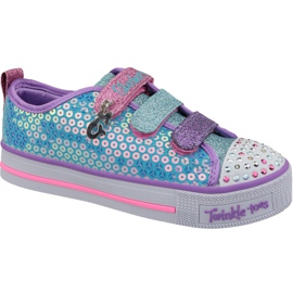 Skechers Twinkle Lite Jr 20062L-TQMT blå sko flerfarvet