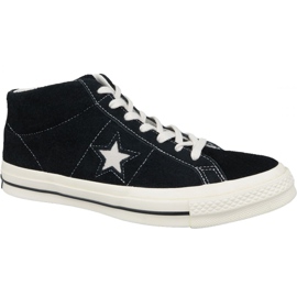 Converse One Star Ox Mid Vintage Suede M 157701C sko sort