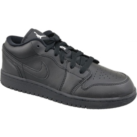 Nike Jordan Air 1 Low Bg M 553560-006 sorte sko
