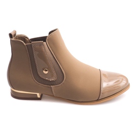 Elegante støvler, lave sko 60861-3 Khaki flerfarvet