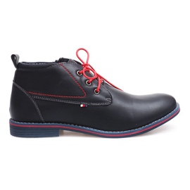 High Warm Boots Tied 86105 Marineblå