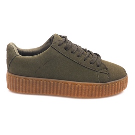Creepers Støvler På AM-1101 Grøn Platform