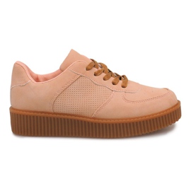 Creepers Støvler på HBK1015 nøgen platform beige