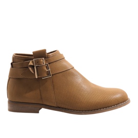 Åbne støvler med lynlås H208 Beige