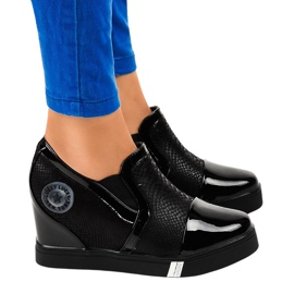 Sorte kile sneakers T1711-1