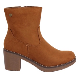 Støvler på gummihæl kamel 8B852 Camel brun