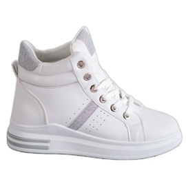 SHELOVET Hvide sneakers til kvinder