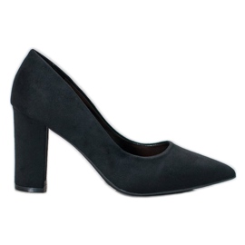 Laura Mode Sort ruskind pumper