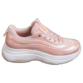SHELOVET Lyserøde sneakers