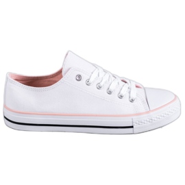 SHELOVET Hvide sneakers