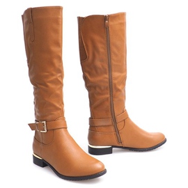 Varme støvler 14023 Camel brun