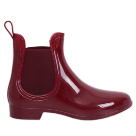 Maroon ZA-3 Wine galoshes til kvinder rød