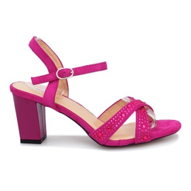 Lilla højhælede sandaler fra Aliento violet