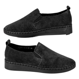 Filippo Læder Slip On Sneakers sort
