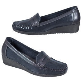Comer Marineblå loafers
