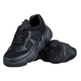 SHELOVET Kvinders sorte sneakers