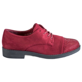 Best Shoes Sko Med Krystaller rød