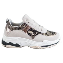 Kylie Snake print sneakers flerfarvet