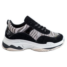 Kylie Zebra print sneakers sort flerfarvet