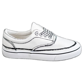 Bestelle Moderigtige sneakers hvid