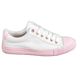 EXQUILY Farverige sneakers hvid