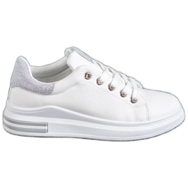SHELOVET Eco læder sneakers hvid