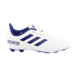 Adidas Predator 19.4 FxG Jr CM8542 fodboldstøvler hvid