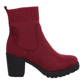 Maroon M370 Vinhøje hæle rød