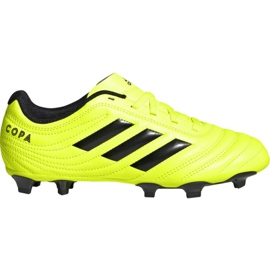 Adidas Copa 19.4 Fg Jr F35461 fodboldstøvler gul gul