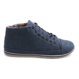 Moderigtige høje sneakers TL364 Marineblå marine blå