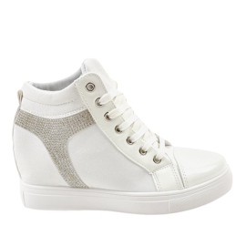 Hvide sneakers med pailletter AN2959