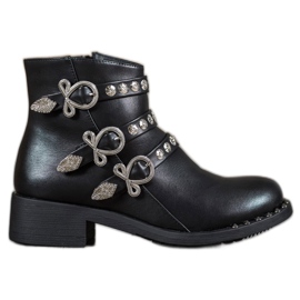 Forever Folie Støvler med studs sort