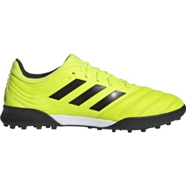Adidas Copa 19.3 Tf M F35507 fodboldstøvler gul gul