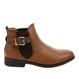 Brune elastiske støvler 15A7322