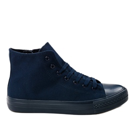 Marineblå high-top sneakers til mænd XN50 marine blå