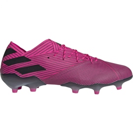 Adidas Nemeziz 19.1 Fg M F34407 fodboldstøvler lyserød lyserød