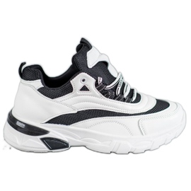 SHELOVET Mode sneakers hvid sort