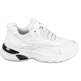 SHELOVET Mode sneakers hvid