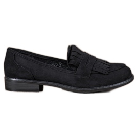 SHELOVET Loafers med frynser sort