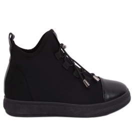 Sort XY-35 Sort neoprenisolerede sneakers