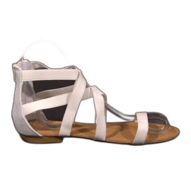 Romerske sandaler 5055 Hvid
