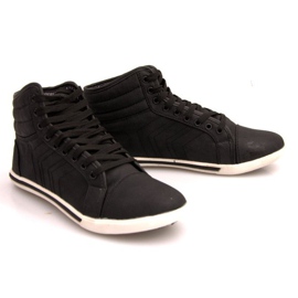 Moderigtige høje sneakers 012M sort