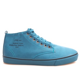 Stilfulde high-top sneakers Y007 Himmelblå